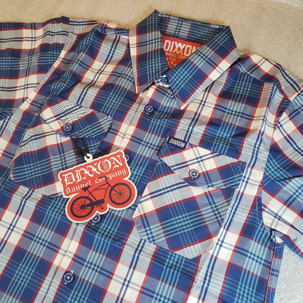 NWT Dixxon Men's Small Deebo Bamboo Lightweight Short Sleeve Shirt